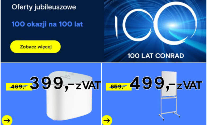 100 okazji na 100 lat Conrad Electronic