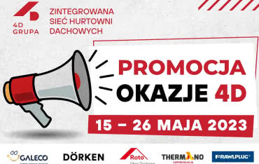 Promocja na wybrane materiały w hurtowniach 4D Grupa